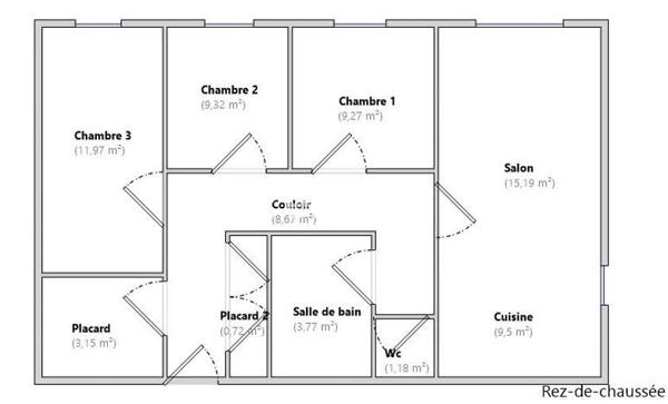 Appartement 4 pièces - 73 m² Exclusivité efficity