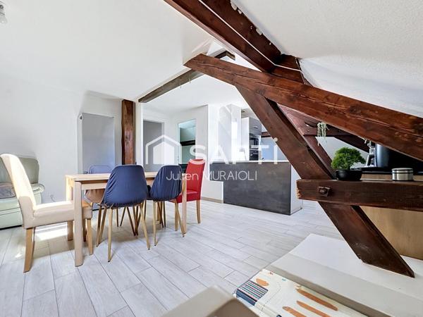 Appartement 3 pièces 72m2 Carrez, 108 au sol