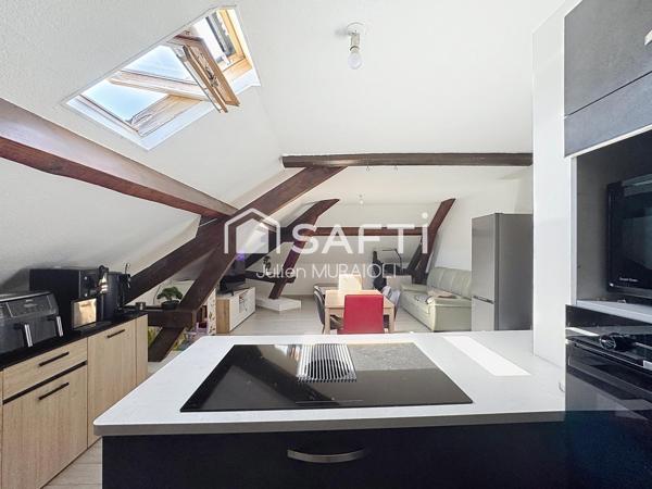 Appartement 3 pièces 72m2 Carrez, 108 au sol