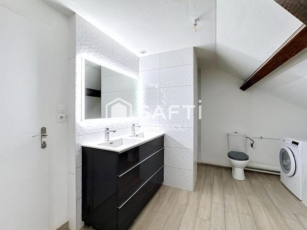 Appartement 3 pièces 72m2 Carrez, 108 au sol