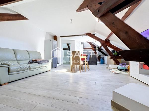 Appartement 3 pièces 72m2 Carrez, 108 au sol