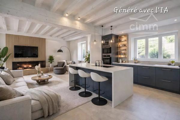 SUPERBE LONGERE DE CARACTERE - 224m² - BALLAN-MIRE