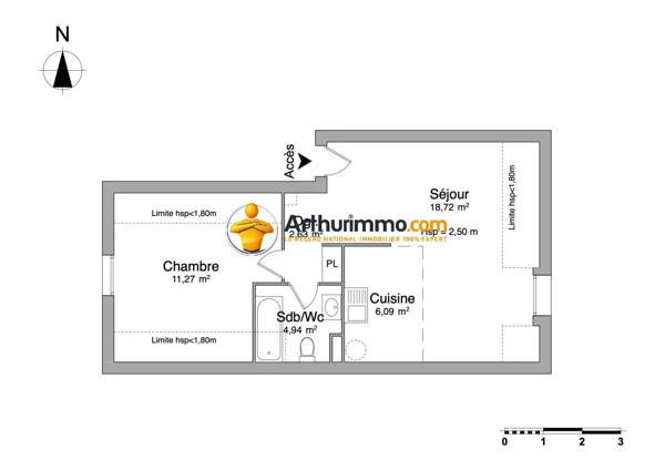Vente                                                      Appartement
                        
                     2 pièces                      44 m2                     à Faremoutiers