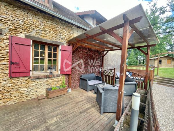 Maison ancienne de 130m2, 4 chambres- beau terrain de 1283m2