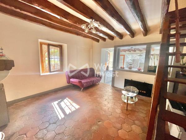 Maison ancienne de 130m2, 4 chambres- beau terrain de 1283m2