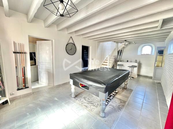 Maison ancienne de 130m2, 4 chambres- beau terrain de 1283m2