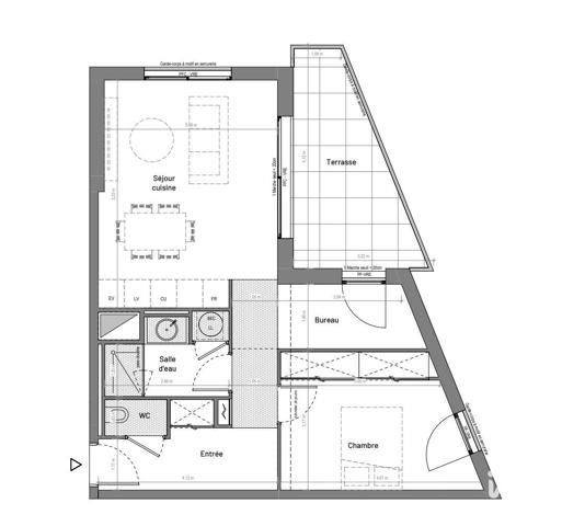 Appartement à vendre 3 pièces 53 m² Uzès