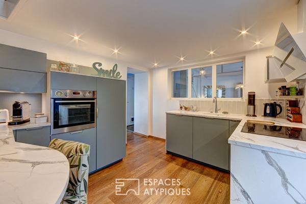 Une villa singulière face au Léman