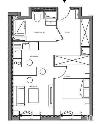 Appartement 2 pièces de 37 m² à Nantes (44000)