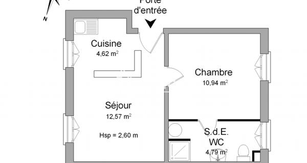 Location Appartement 2 pièces 32.92 m² - Villeneuve-saint-georges 94190