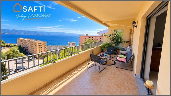 T4 rénové – Vue mer – Résidence des Îles, Ajaccio