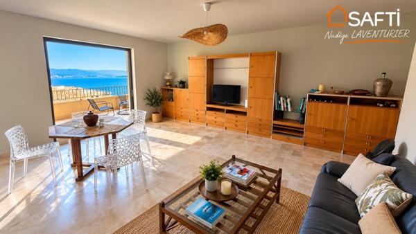 T4 rénové – Vue mer – Résidence des Îles, Ajaccio