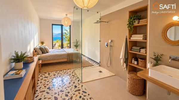 T4 rénové – Vue mer – Résidence des Îles, Ajaccio