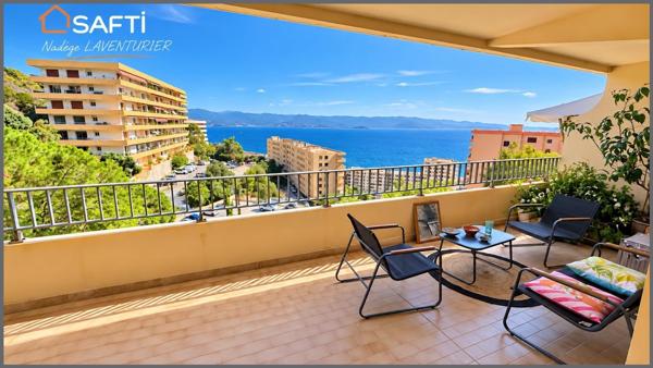 T4 rénové – Vue mer – Résidence des Îles, Ajaccio