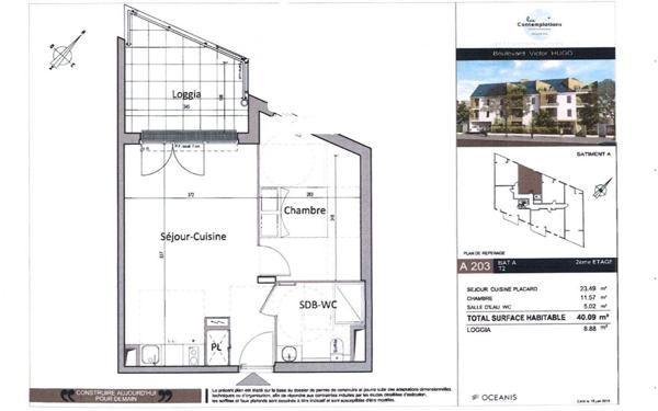 Appartement à louer    2 pièces • 40,09 m2 Gretz-Armainvilliers