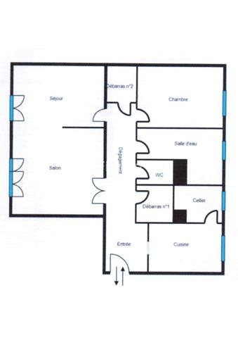 Appartement lumineux 68 m² – Chartres