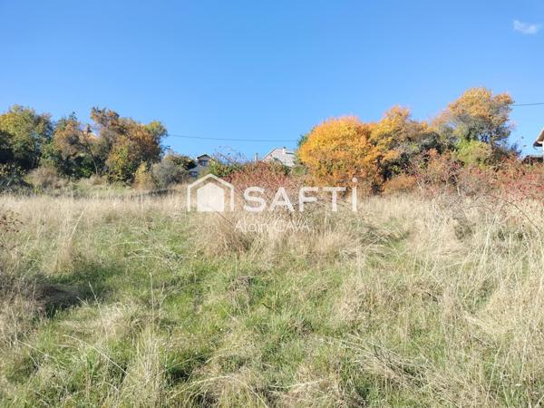 Terrain de 2157 m² vue dégagée sur la commune de SELONNET,