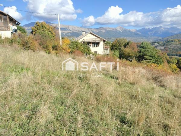 Terrain de 2157 m² vue dégagée sur la commune de SELONNET,