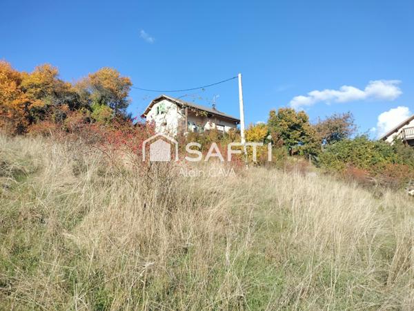 Terrain de 2157 m² vue dégagée sur la commune de SELONNET,