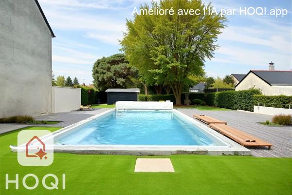 Maison Angers/Hutreau, 4 chambres, garage, piscine