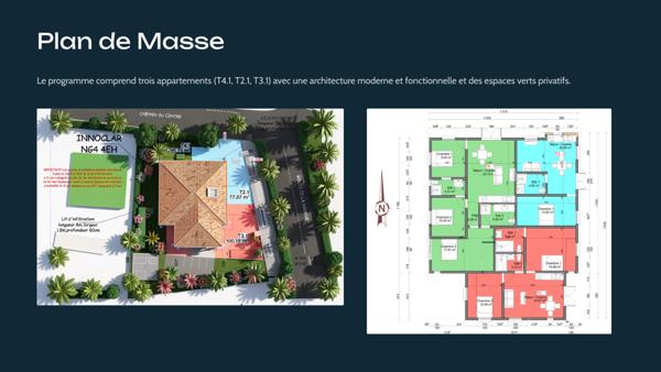 Saint-François (97118) À vendre biens immobiliers à Saint-François,T2 de 39 m² dans une petite copropriété