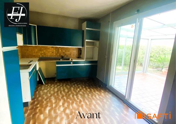Maison 3-4 chambres, véranda et garage, idéal premier achat