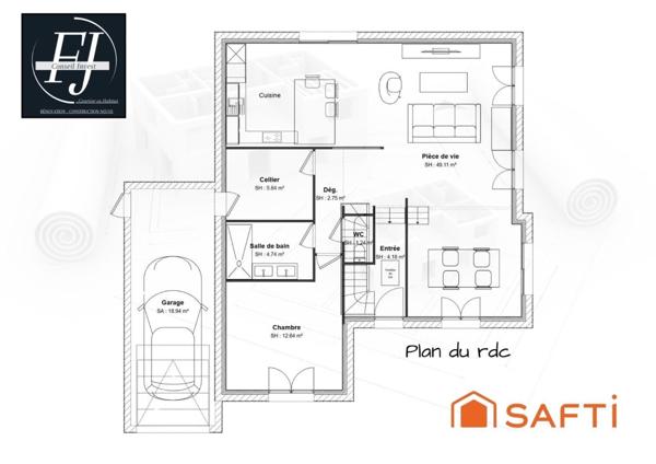 Maison 3-4 chambres, véranda et garage, idéal premier achat