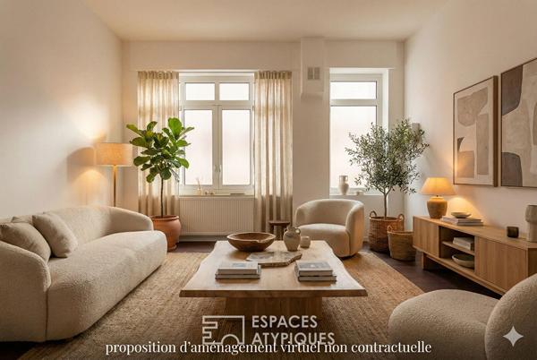 Appartement type loft avec cave attenante aménageable