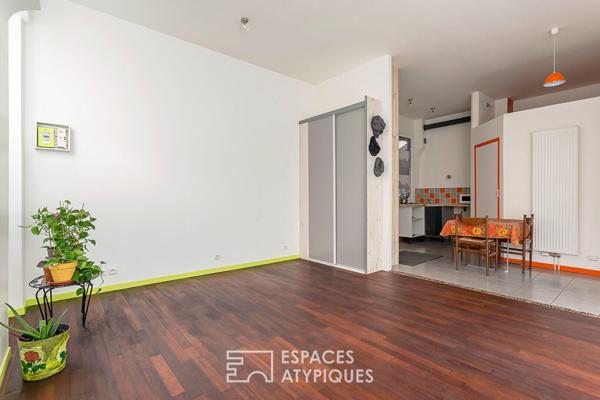 Appartement type loft avec cave attenante aménageable