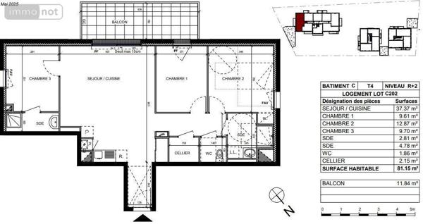 Appartement à vendre à Saint-Père-en-Retz en Loire-Atlantique (44320), ref : 44086-1424