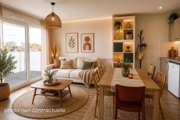 VANNES OUEST - BEAU T2 AVEC VUE DEGAGEE