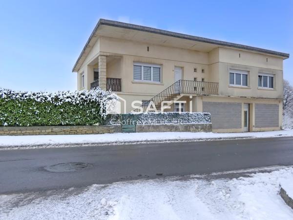 Plain-pied surélevé individuel de 164m² avec garage et jardin!