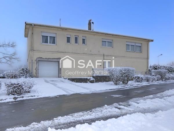 Plain-pied surélevé individuel de 164m² avec garage et jardin!