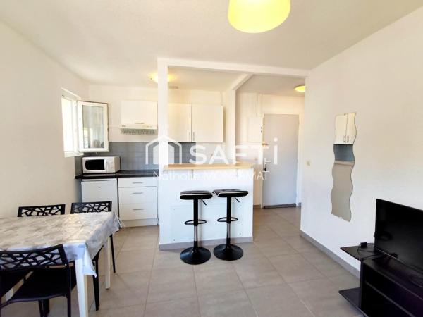 Canet Village,Charmant T2 rénové de 29m²,1er étage