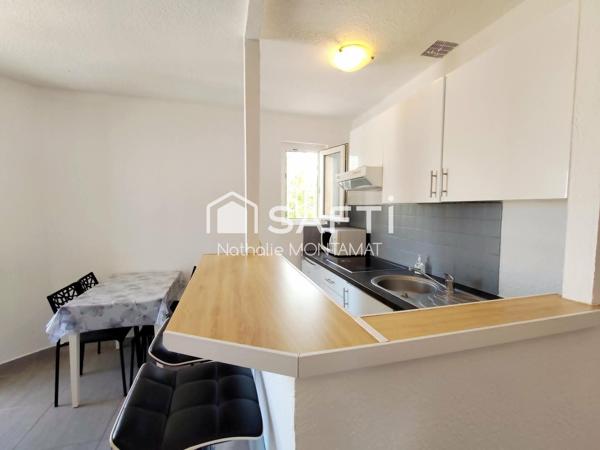 Canet Village,Charmant T2 rénové de 29m²,1er étage
