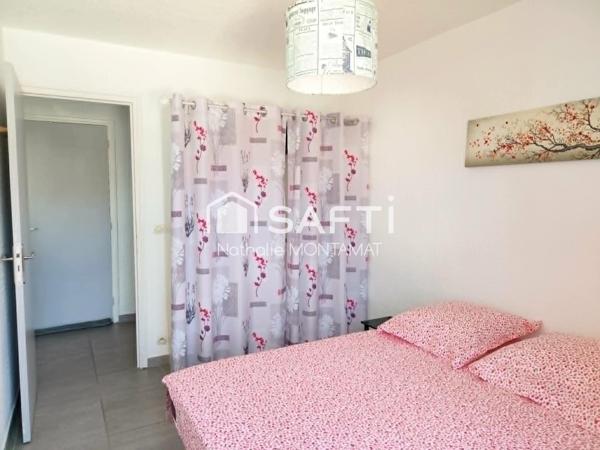 Canet Village,Charmant T2 rénové de 29m²,1er étage