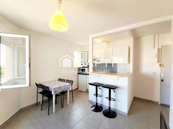 Canet Village,Charmant T2 rénové de 29m²,1er étage