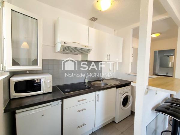 Canet Village,Charmant T2 rénové de 29m²,1er étage