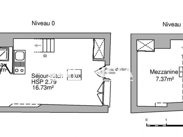 Location Studio 26.78 m² - 11 RUE DES TROIS MARIES Orleans 45000