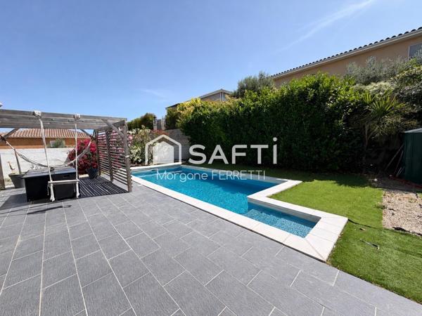 MAISON T4 DE 110 M² AVEC PISCINE ET GARAGE SUR TERRAIN DE 560 M²