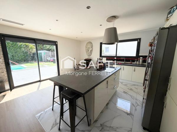 MAISON T4 DE 110 M² AVEC PISCINE ET GARAGE SUR TERRAIN DE 560 M²