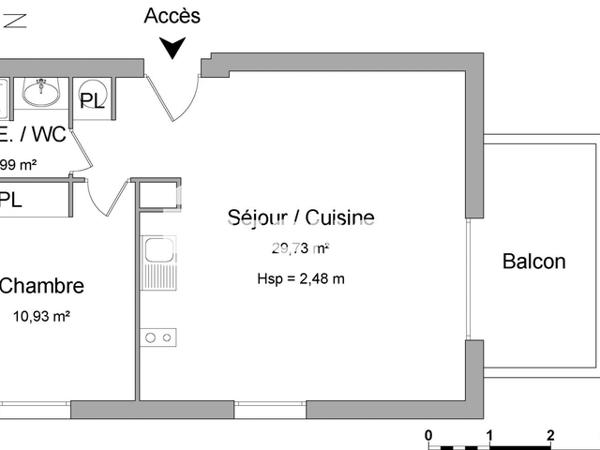 Location Appartement 2 pièces 43.71 m² - CHEMIN SAINTE BRIGITTE - ALLEE CIGALONS Vidauban 83550