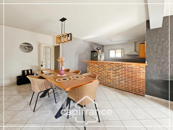 Maison de plain pied 3 chambres, garage et jardin clos