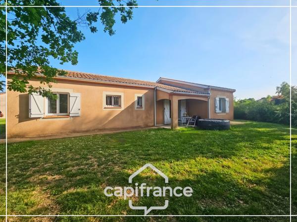 Maison de plain pied 3 chambres, garage et jardin clos