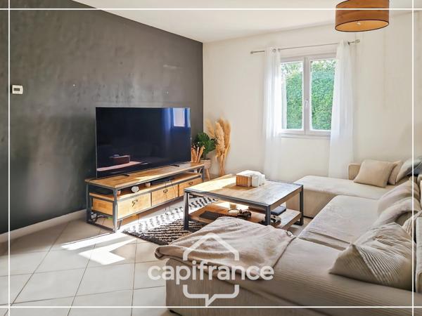 Maison de plain pied 3 chambres, garage et jardin clos