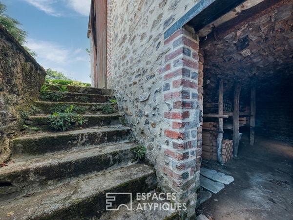 Ancienne ferme de 1800 rénovée et son parc préservé
