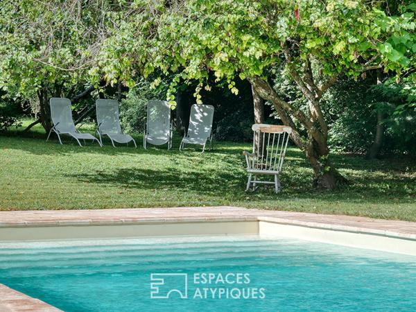 Ancienne ferme de 1800 rénovée et son parc préservé