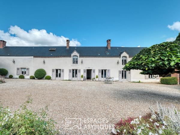 Ancienne ferme de 1800 rénovée et son parc préservé