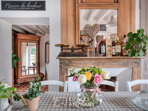 Ancienne ferme de 1800 rénovée et son parc préservé