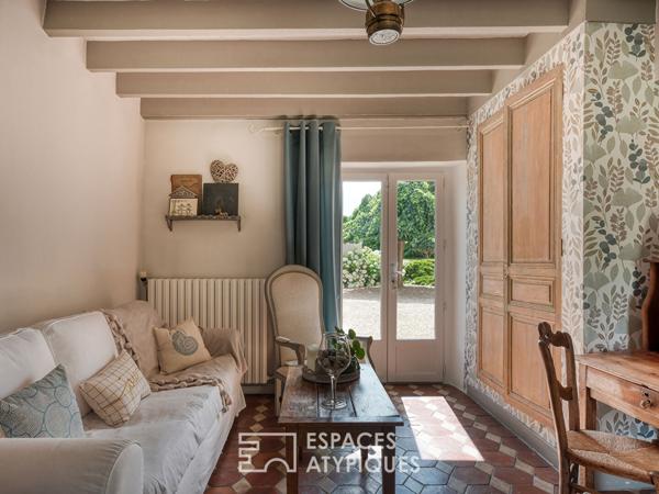 Ancienne ferme de 1800 rénovée et son parc préservé